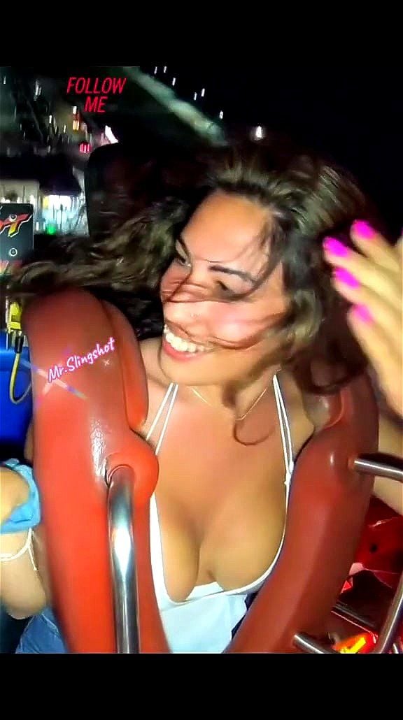 Slingshot Ride Boobs Out lesbian arts