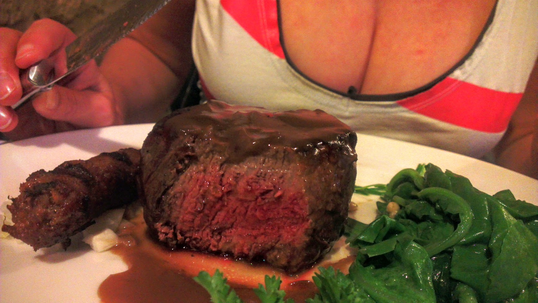 ms london anal Best of Tits out in restaurant